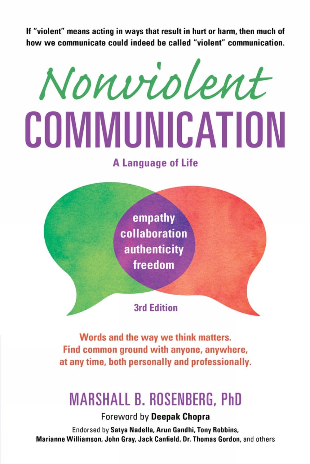 Nonviolent Communication: A Language of Life: Life-Changing Tools for Healthy Relationships (Nonviolent Communication Guides)