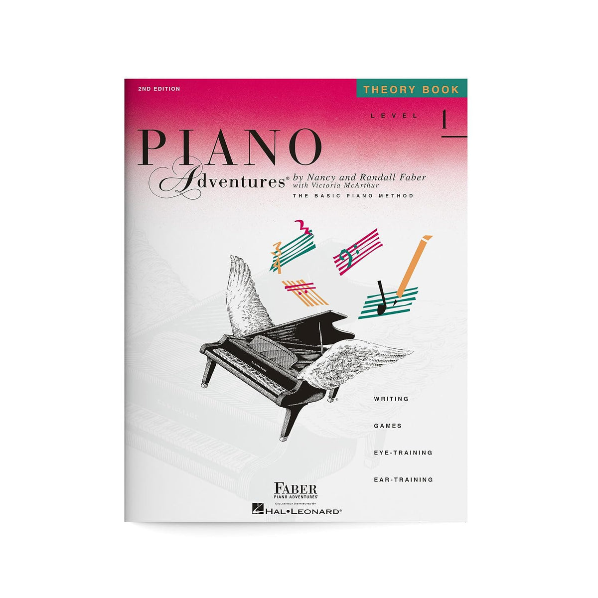 Piano Adventures: Theory Book - Level 1, 2nd Ediiton | Beginner Piano Theory Workbook | Music Note Reading and Ear Training for Early Learners | Faber Piano Book for Kids | Sheet Music Songbook