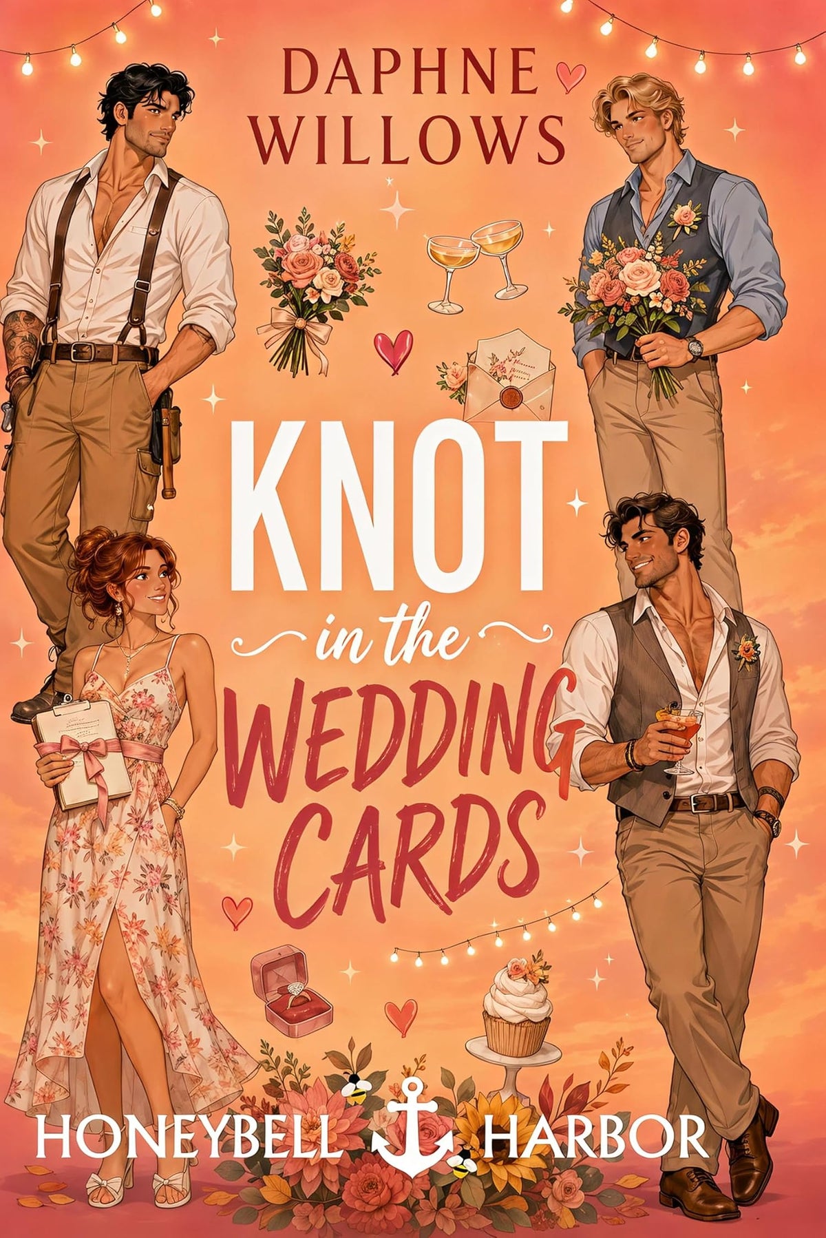Knot In The Wedding Cards: A Small Town Omegaverse Romance (HoneyBell Harbor Book 1)