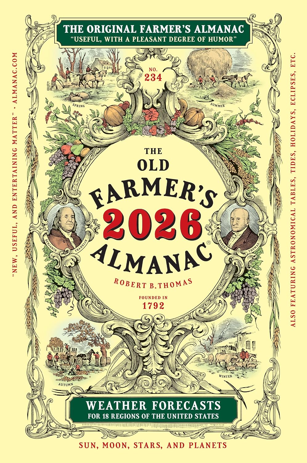 The 2026 Old Farmer's Almanac Trade Edition: The Beloved and Bestselling Annual Collection of Weather Forecasts and Useful Information