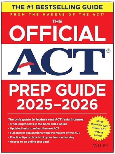 The Official ACT Prep Guide 2025 - 2026: Book + Online Course