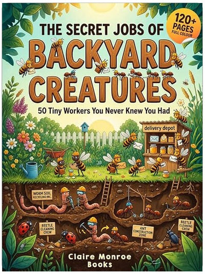 The Secret Jobs of Backyard Creatures For Kids Aged 6 to 10: An Illustrated Fun Animal Encyclopedia To Learn About Nature (Secret Animal Jobs)