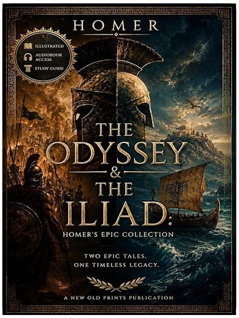 The Odyssey & The Iliad: Homer's Epic Collection (Audiobook Access, Annotated, Illustrated)