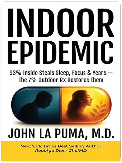 Indoor Epidemic: 93% Inside Steals Sleep, Focus & Years—The 7% Outdoor Rx Restores Them