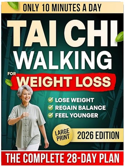 10-Minute Tai Chi Walking for Weight Loss: A Gentle 28-Day Step-by-Step Plan for Seniors to Regain Balance, Feel Younger & Lose Weight Without Joint Pain or Extreme Dieting