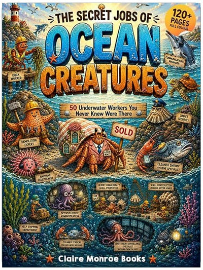 The Secret Jobs of Ocean Creatures For Kids Aged 6 to 10: An Illustrated Fun Animal Encyclopedia To Learn About Nature (Secret Animal Jobs)