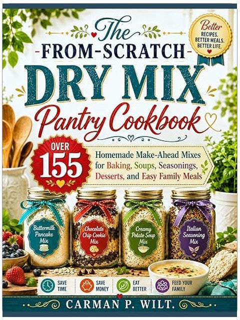 The From-Scratch Dry Mix Pantry Cookbook: Over 155 Homemade Make-Ahead Mixes for Baking, Soups, Seasonings, Desserts, and Easy Family Meals