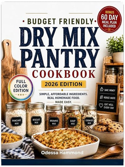 Dry Mix Pantry Cookbook : Quick and Delicious Homemade Baking Mixes, Meal Prep Staples, Gluten-Free Blends and Money-Saving Pantry Recipes for Busy Families. Includes a 60-Day Meal Plan