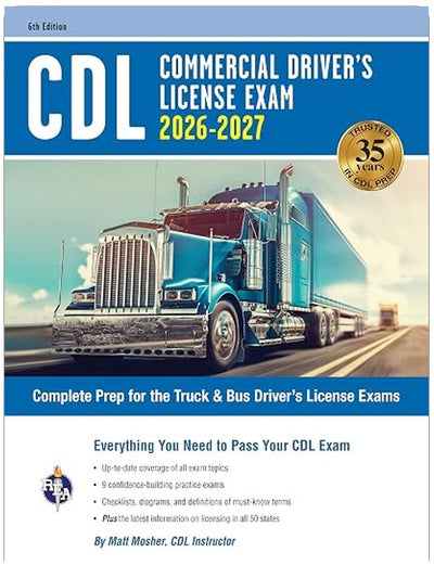 CDL - Commercial Driver's License Exam, 2026-2027: Complete Prep for the Truck & Bus Driver's License Exams (CDL Test Preparation)